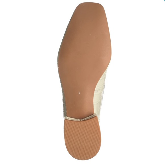 NWT Jeffrey Campbell Marko Croc Embossed Loafer in Ivory - Picture 5 of 11